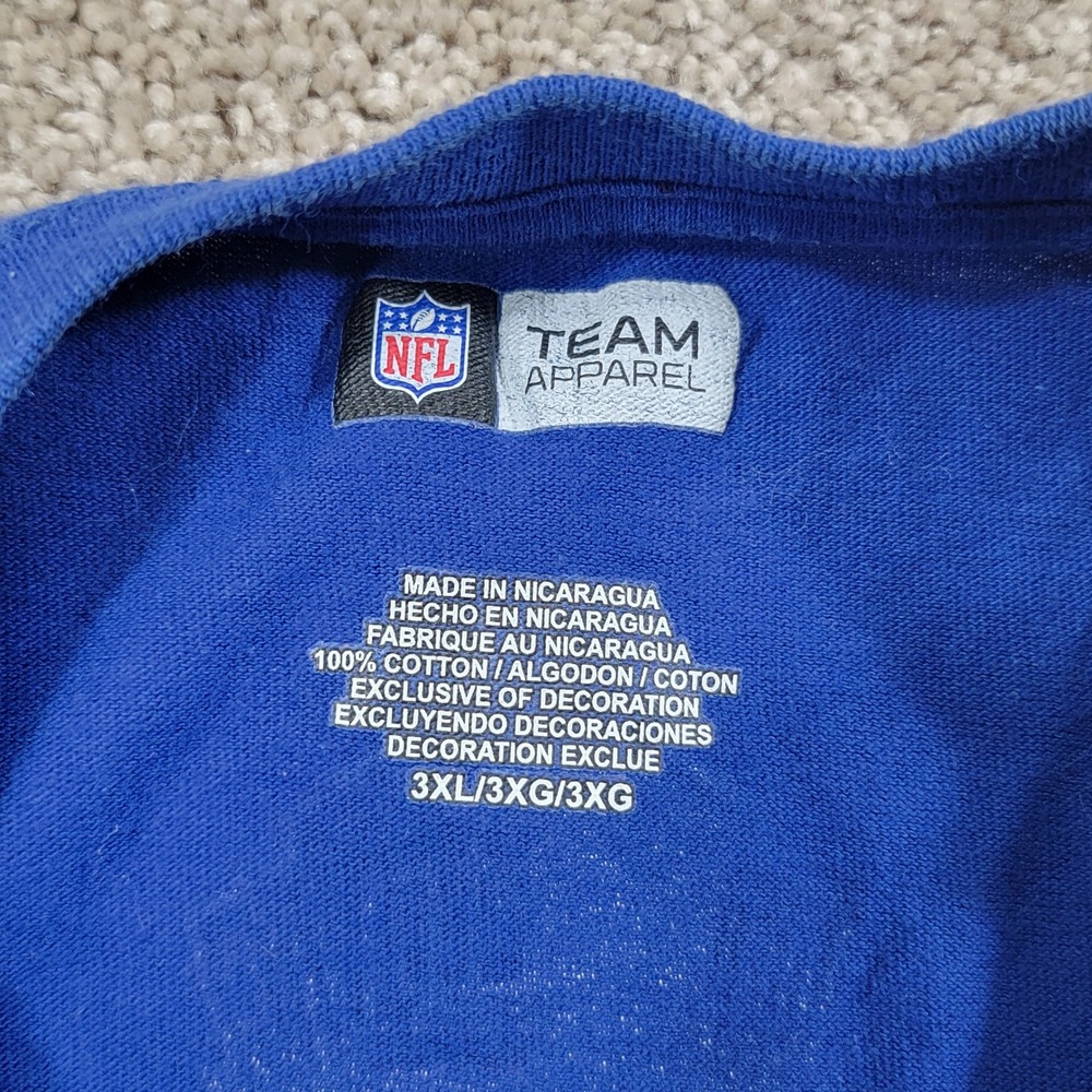 NFL Team Apparel Denver Broncos John Elway Hall of Fame Blue T-Shirt 3XL - Picture 2 of 6